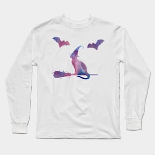 Witch cat Long Sleeve T-Shirt